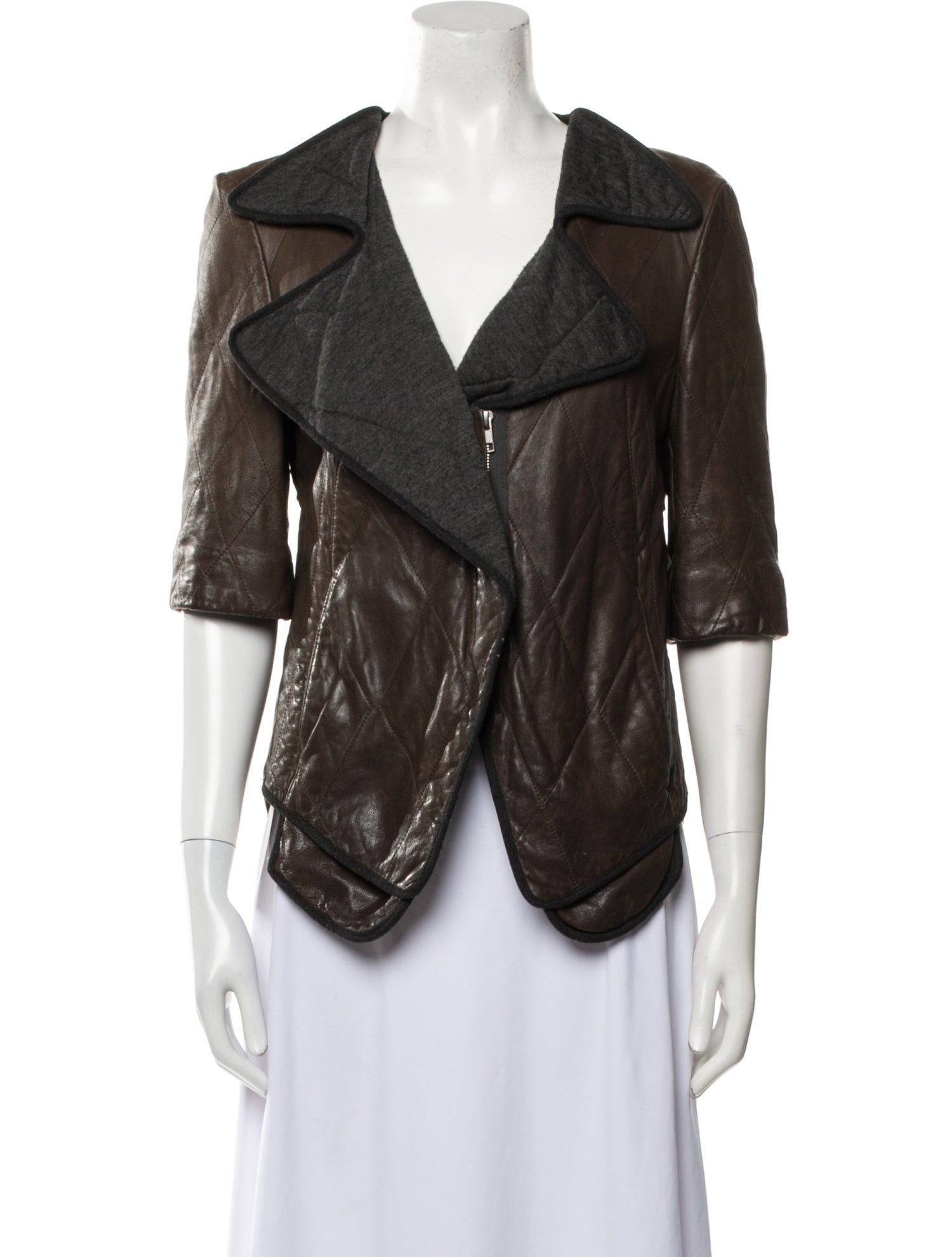 Marni Leather Biker Jacket