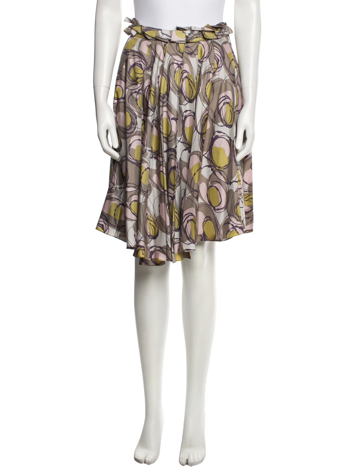 Marni Silk Knee-Length Skirt