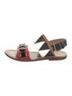 Marni Leather Printed Slingback Sandals