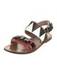 Marni Leather Printed Slingback Sandals