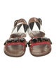 Marni Leather Printed Slingback Sandals