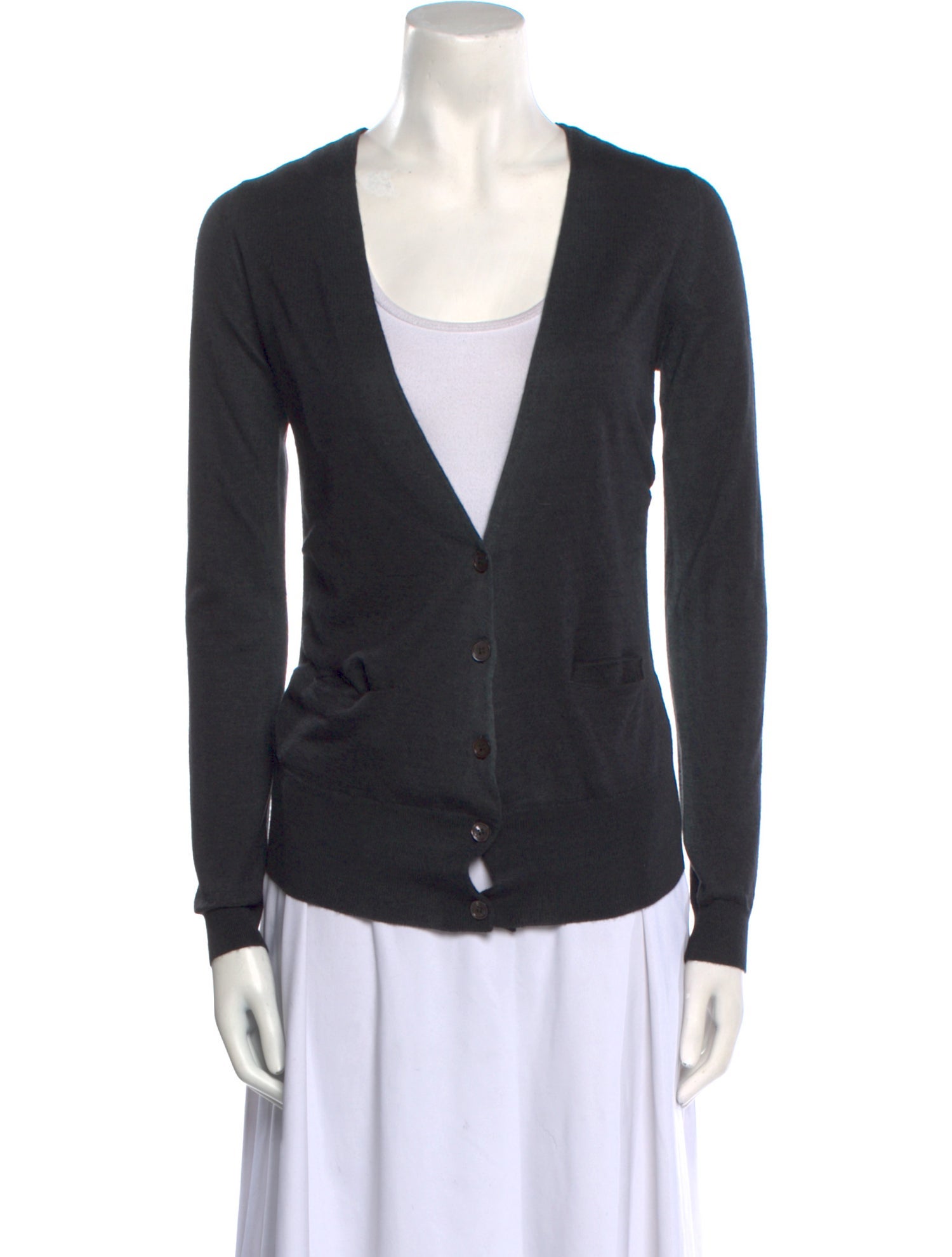 Marni Cashmere Plunge Neckline Sweater