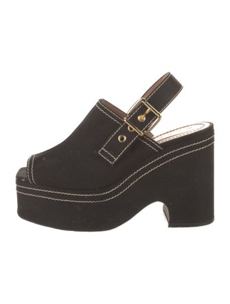 Marni Canvas Slingback Pumps