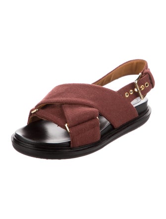 Marni Suede Slingback Flats