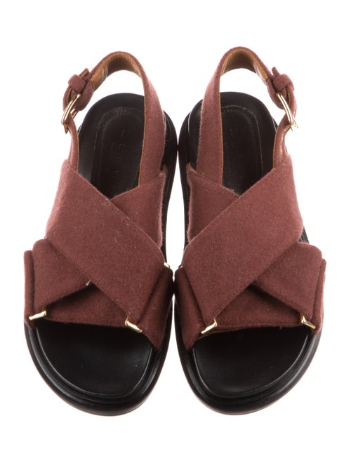 Marni Suede Slingback Flats