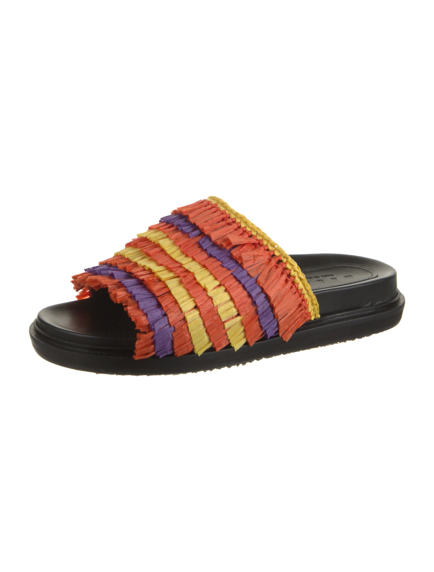 Marni Leather Printed Slides