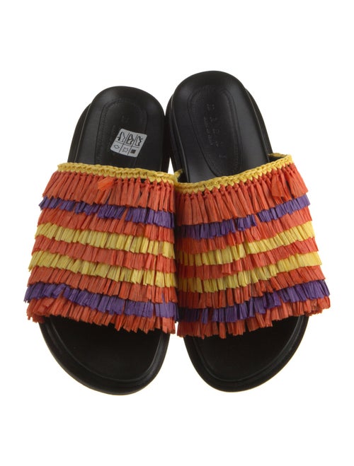 Marni Leather Printed Slides