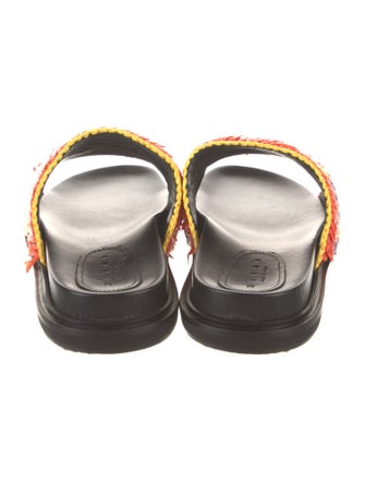 Marni Straw Printed Slides