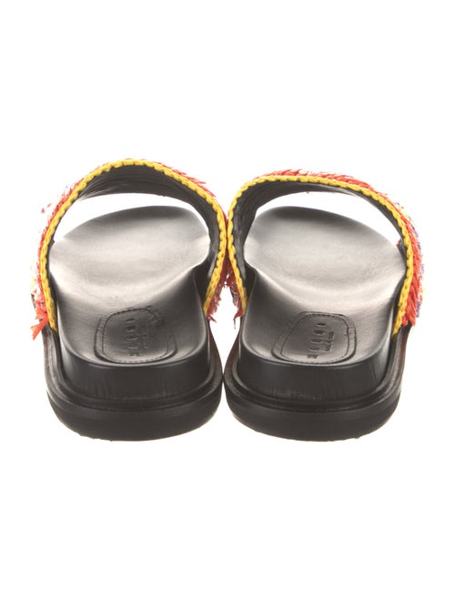 Marni Straw Printed Slides