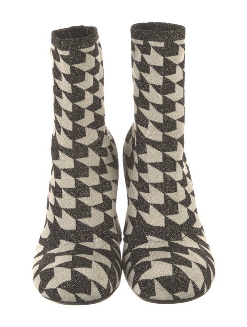 Marni Printed Glitter Accents Sock Boots