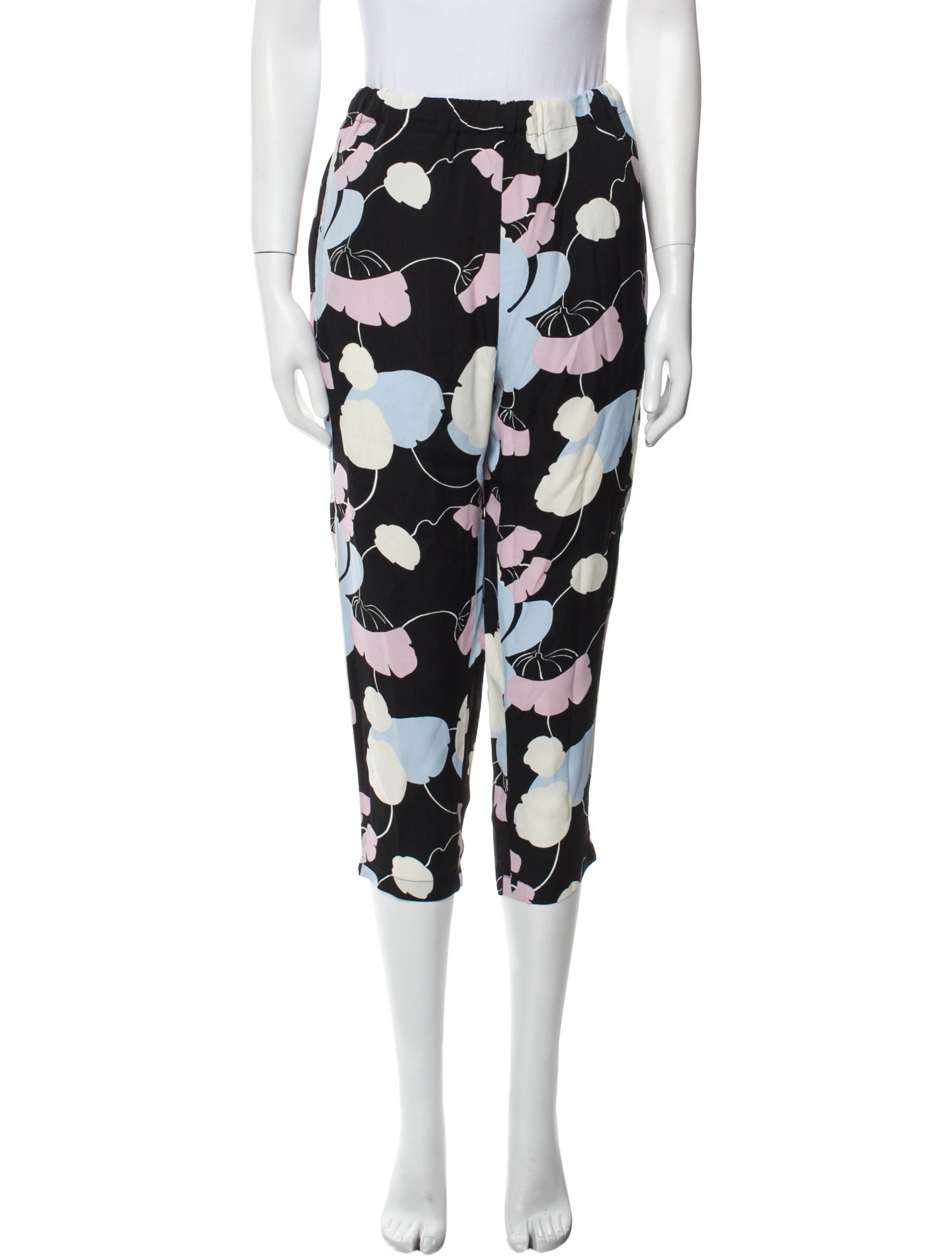 Marni Floral Print Straight Leg Pants