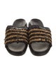 Marni Straw Printed Slides