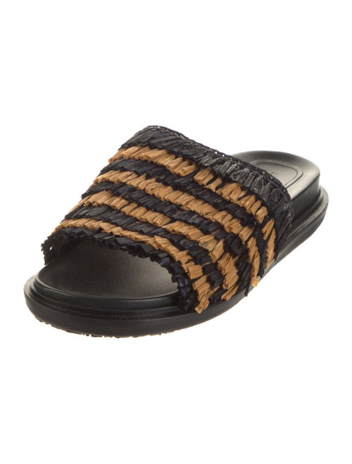 Marni Straw Printed Slides