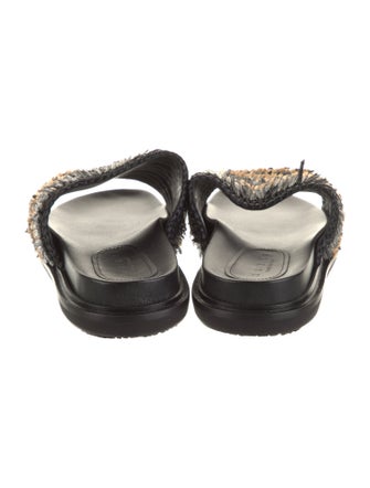 Marni Straw Printed Slides