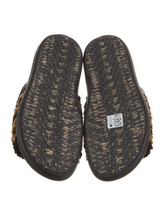 Marni Straw Printed Slides