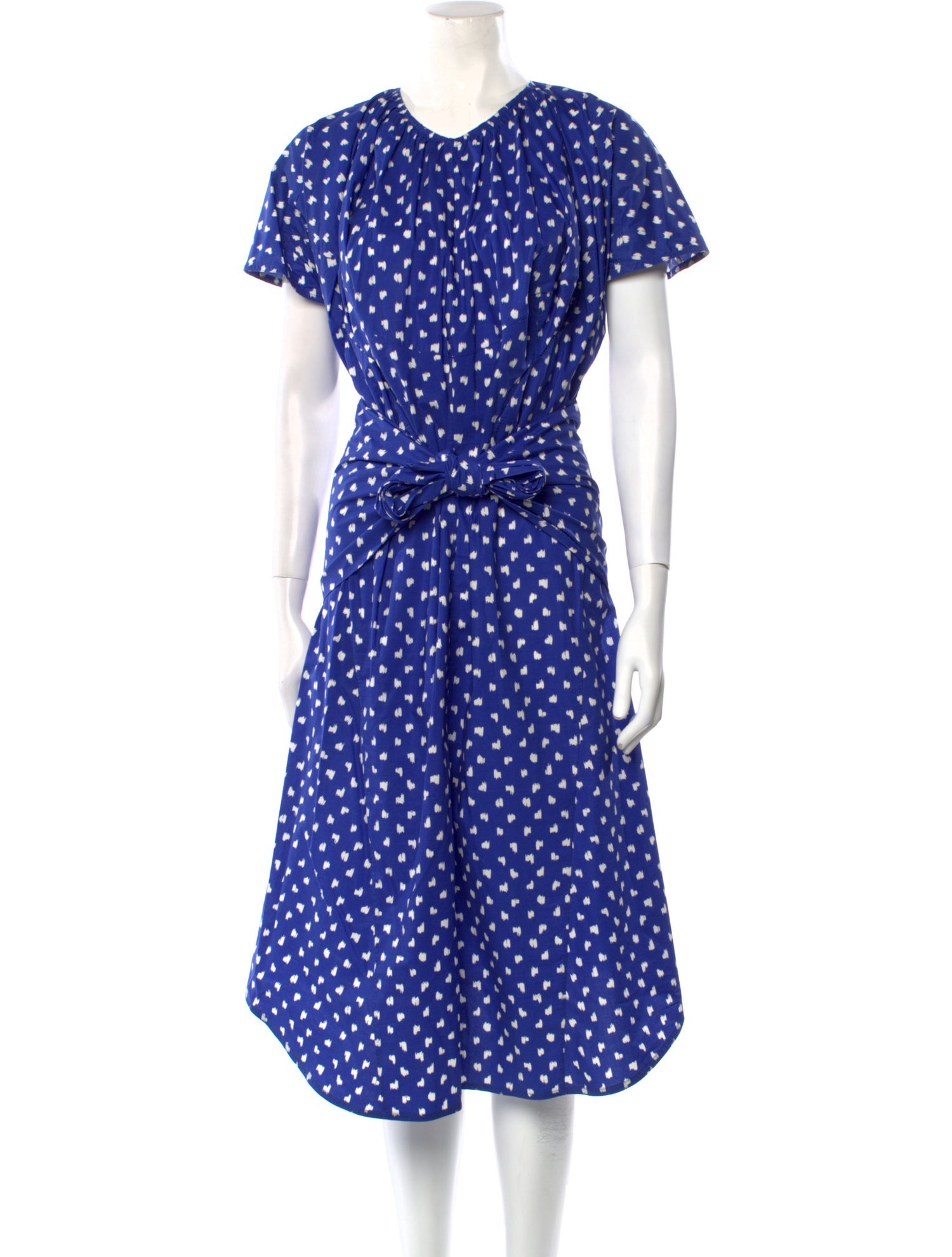 Marni Polka Dot Print Midi Length Dress