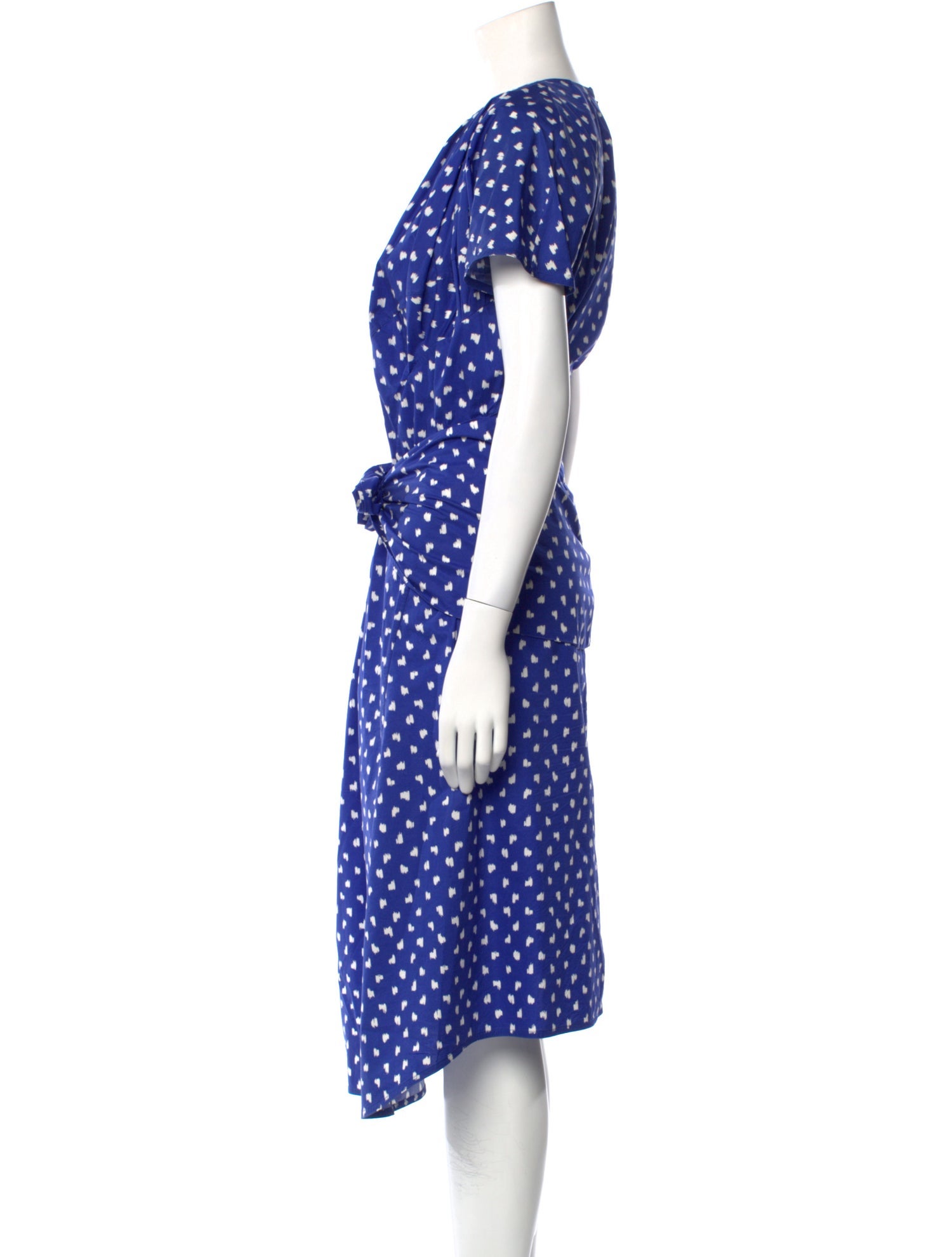 Marni Polka Dot Print Midi Length Dress