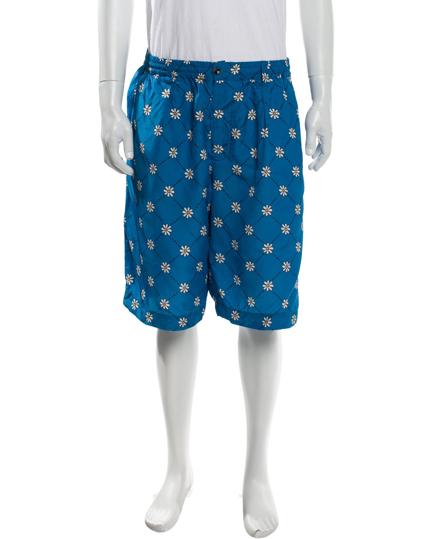 Marni Floral Print Jogger Shorts