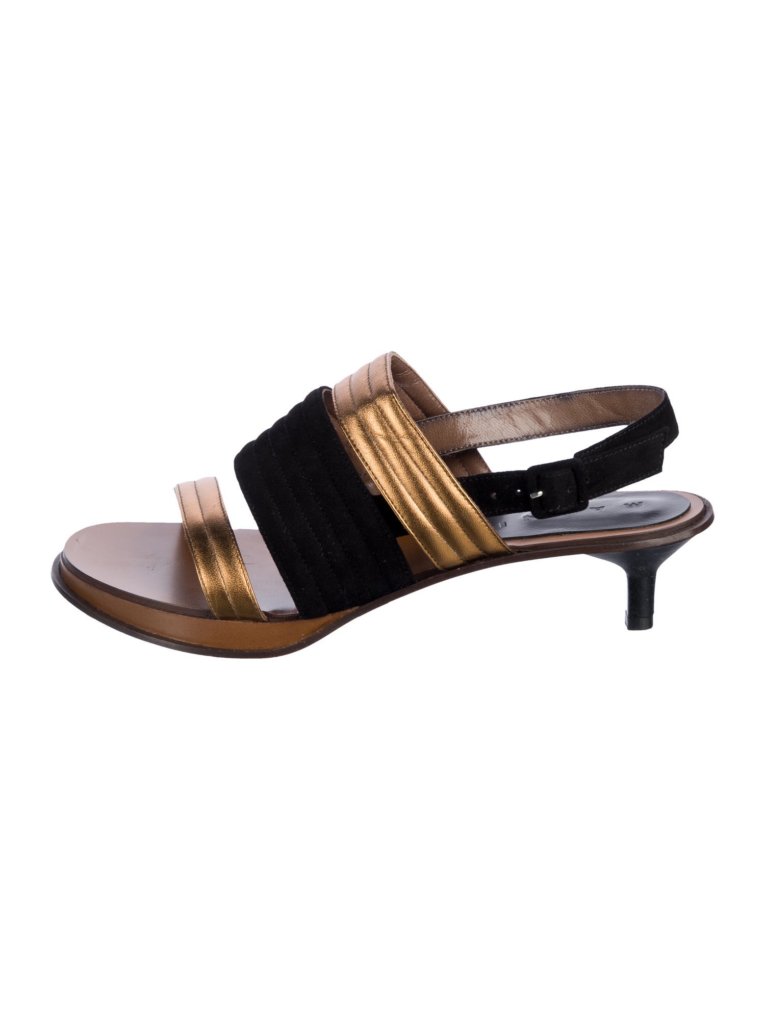 Marni Leather Slingback Sandals