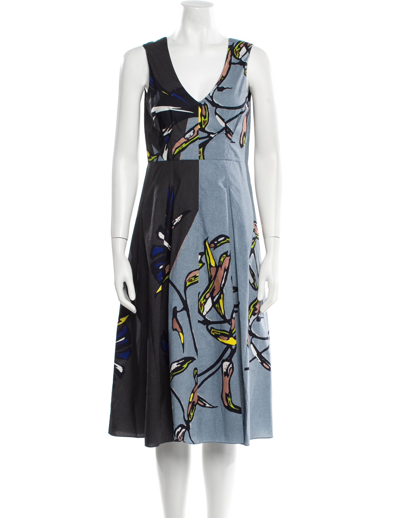 Marni Printed Midi Length Dress