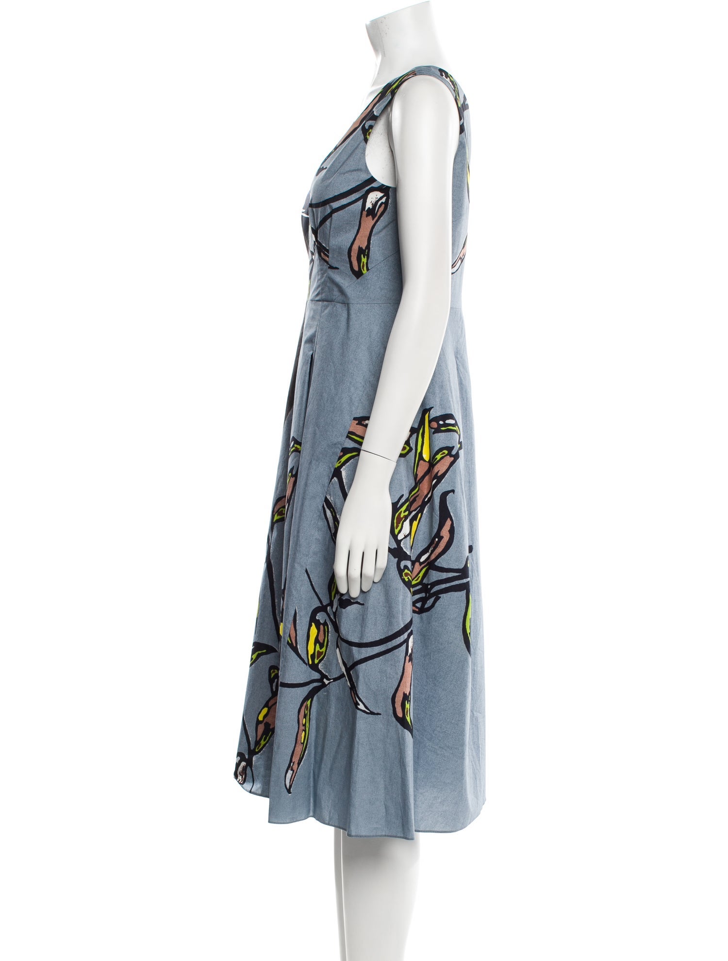 Marni Printed Midi Length Dress