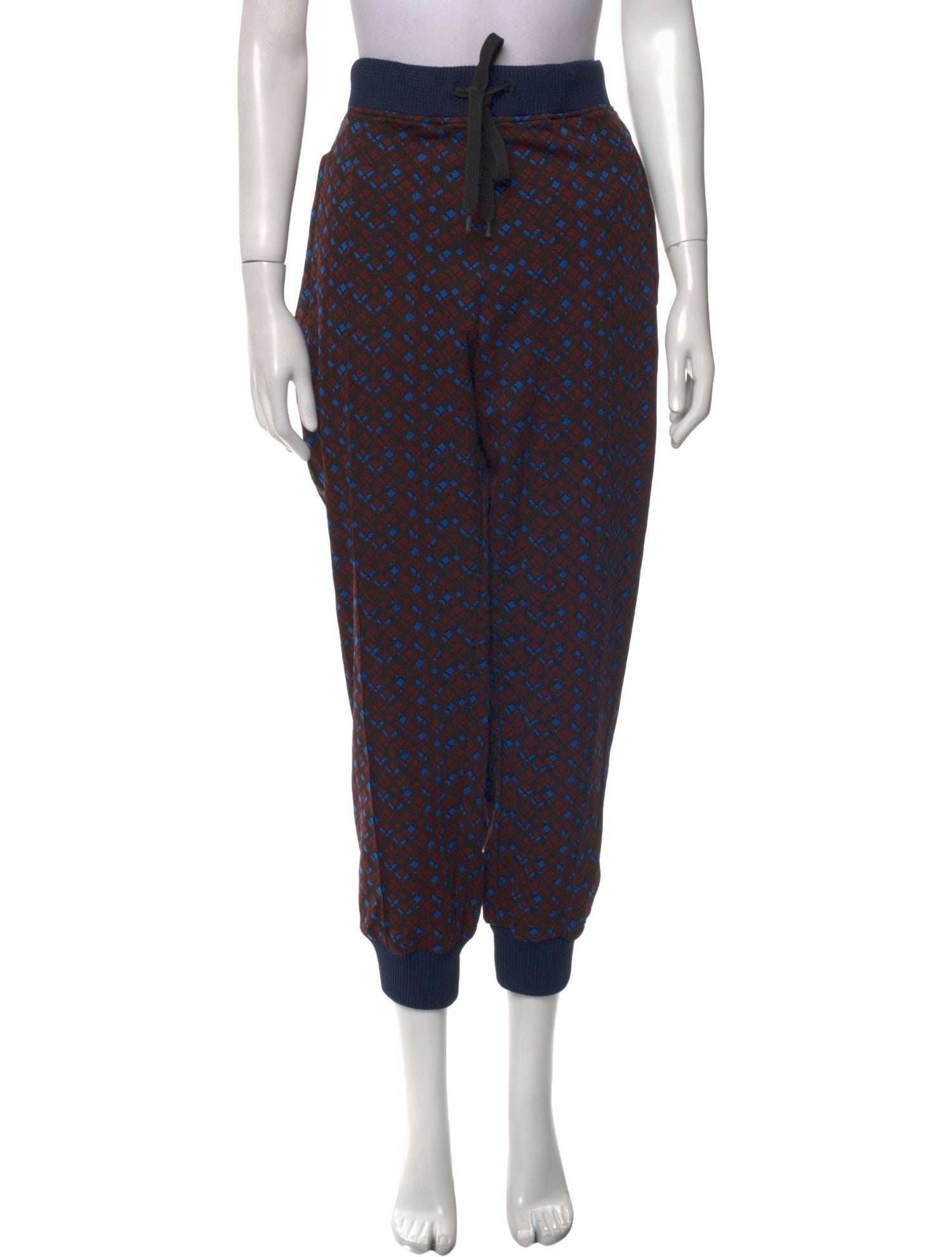 Marni Printed Grosgrain Trim Sweatpants