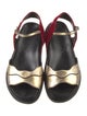 Marni Leather Colorblock Pattern Slingback Sandals