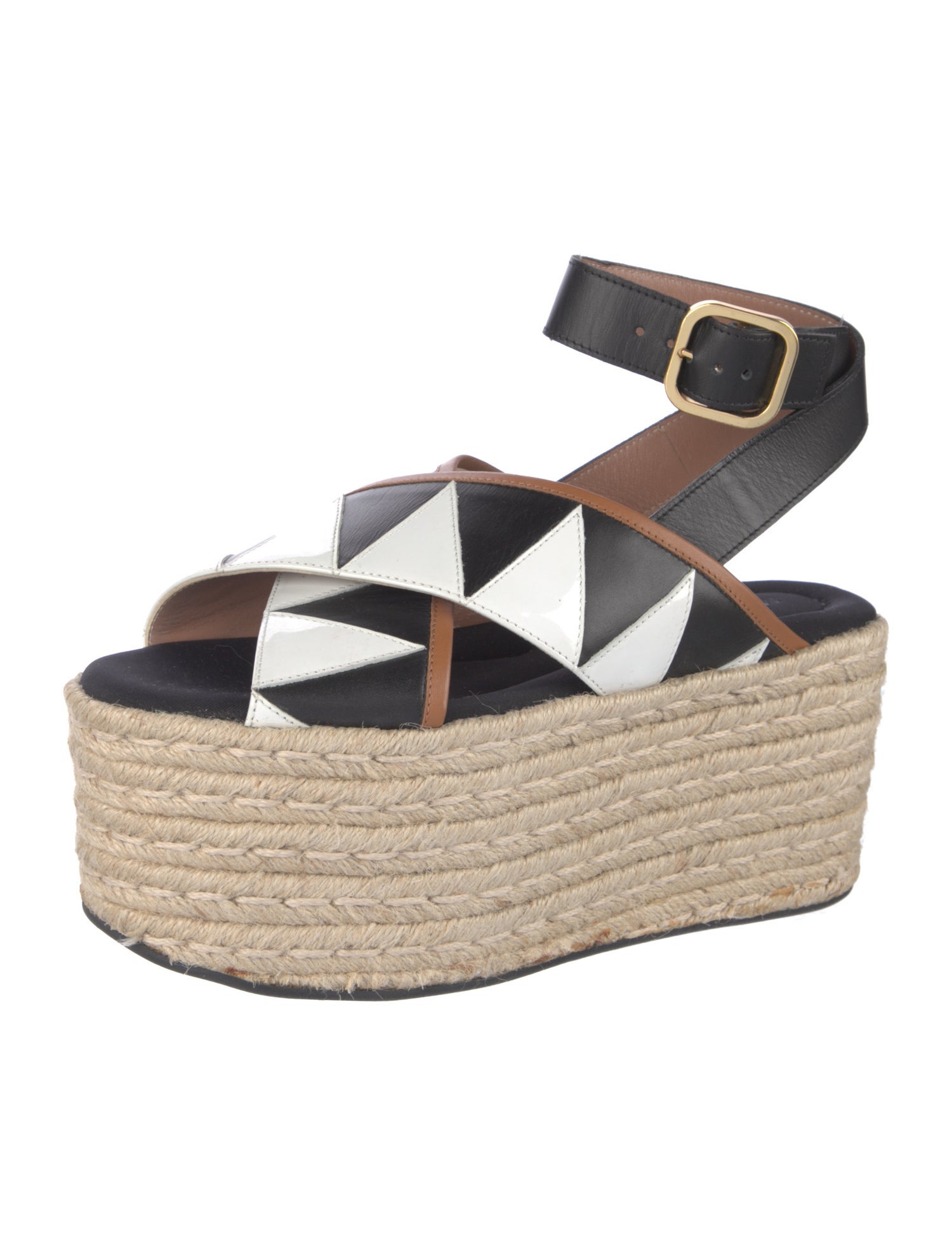 Marni Leather Printed Espadrilles