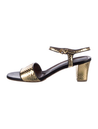 Marni Embossed Leather Sandals