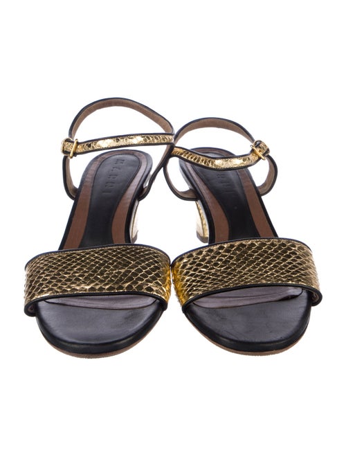 Marni Embossed Leather Sandals