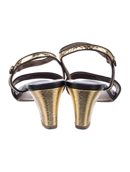 Marni Embossed Leather Sandals