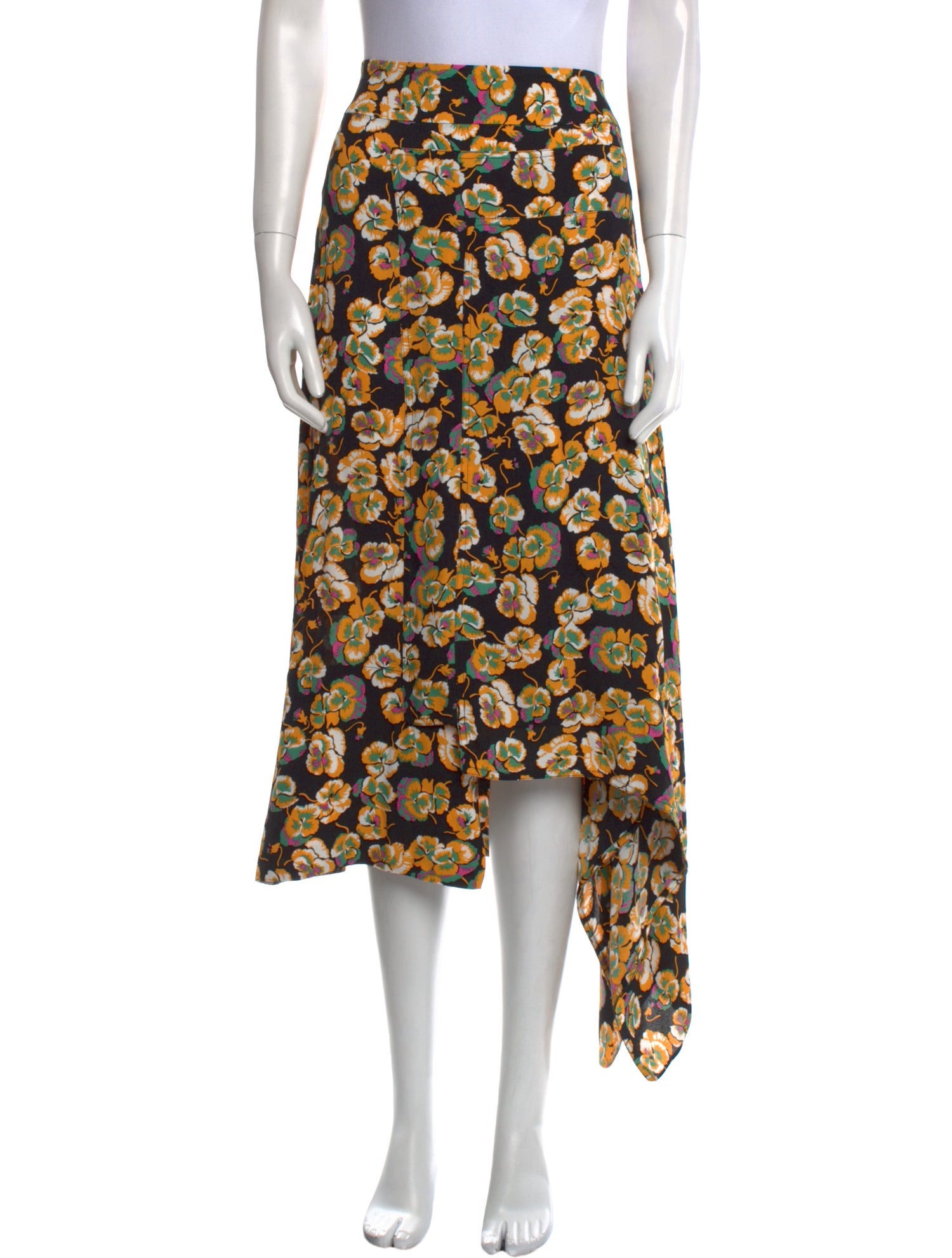 Marni Floral Print Long Skirt