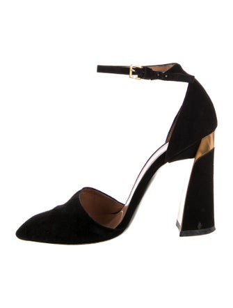 Marni Suede D'Orsay Pumps
