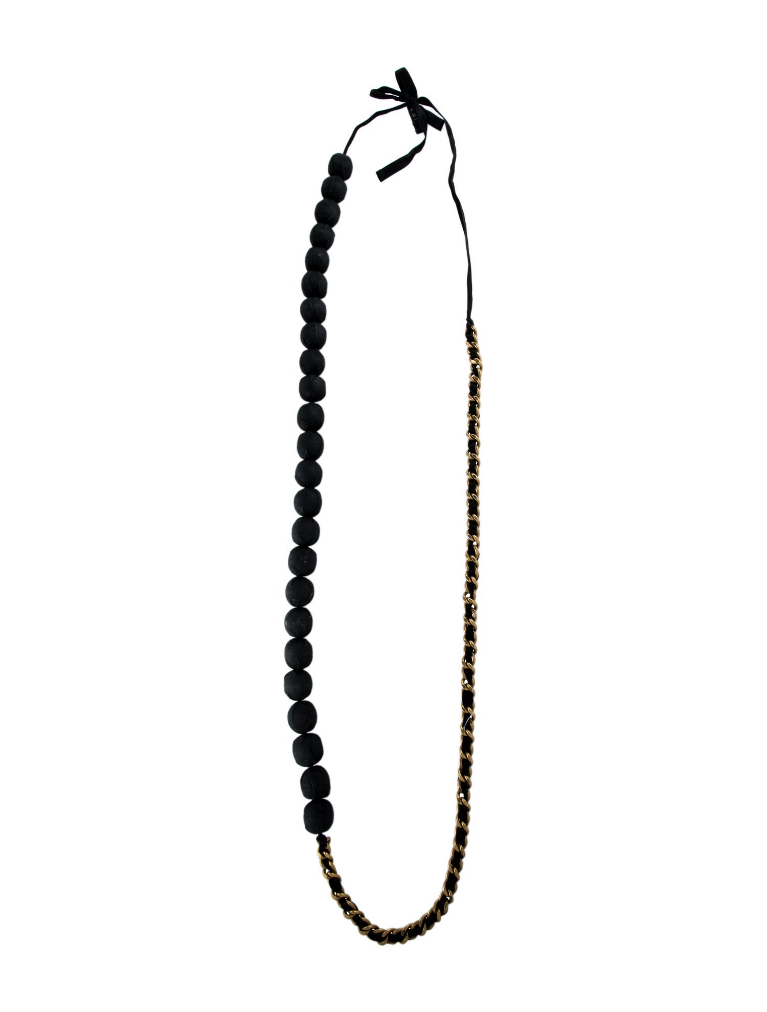 Marni Silk & Fabric Ball Chain Collar Necklace