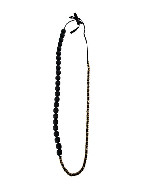 Marni Silk & Fabric Ball Chain Collar Necklace