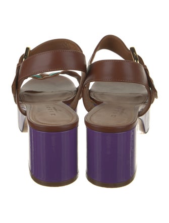 Marni Leather Printed Sandals