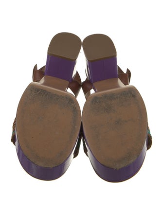 Marni Leather Printed Sandals