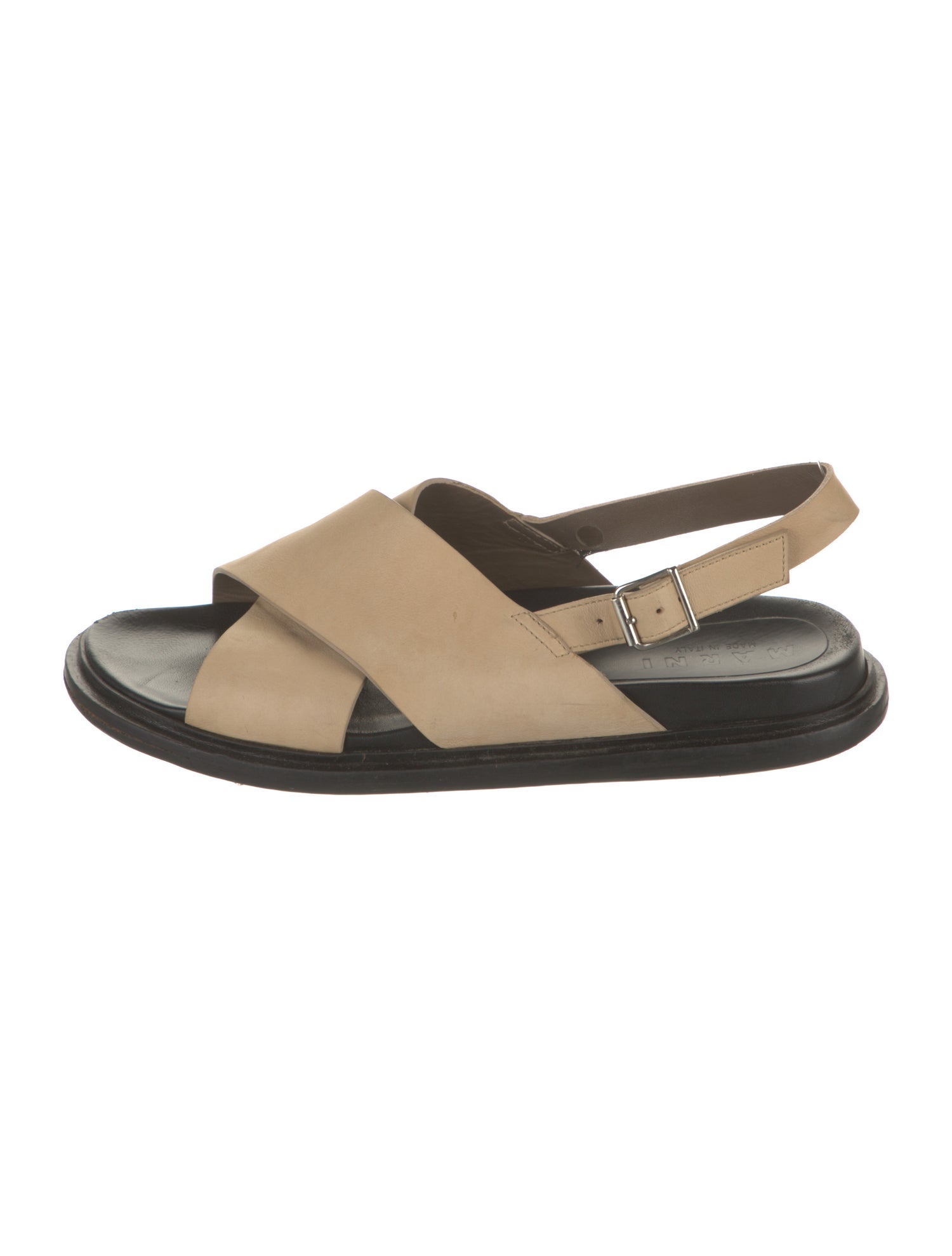 Marni Leather Slingback Sandals