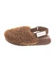 Marni Shearling Slingback Flats