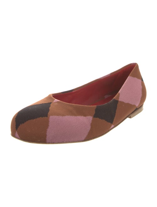 Marni Plaid Print Flats