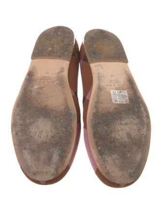 Marni Plaid Print Flats