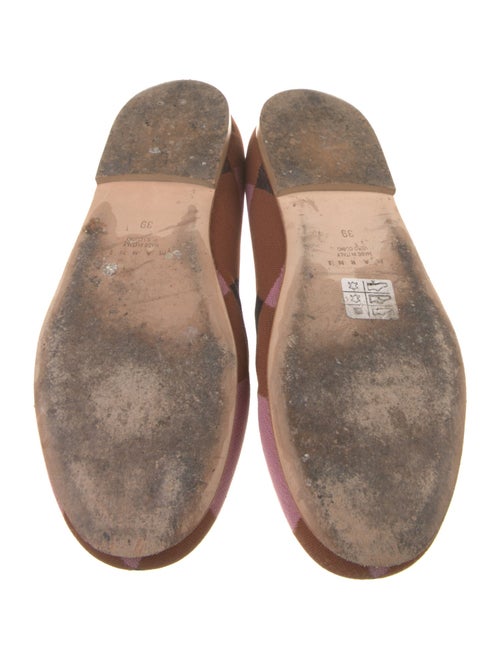 Marni Plaid Print Flats
