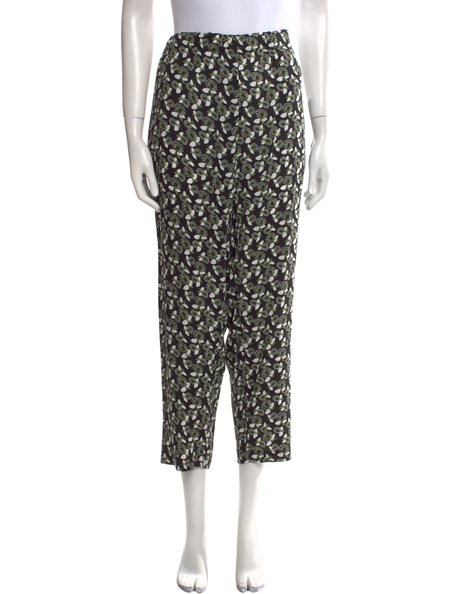 Marni Floral Print Straight Leg Pants