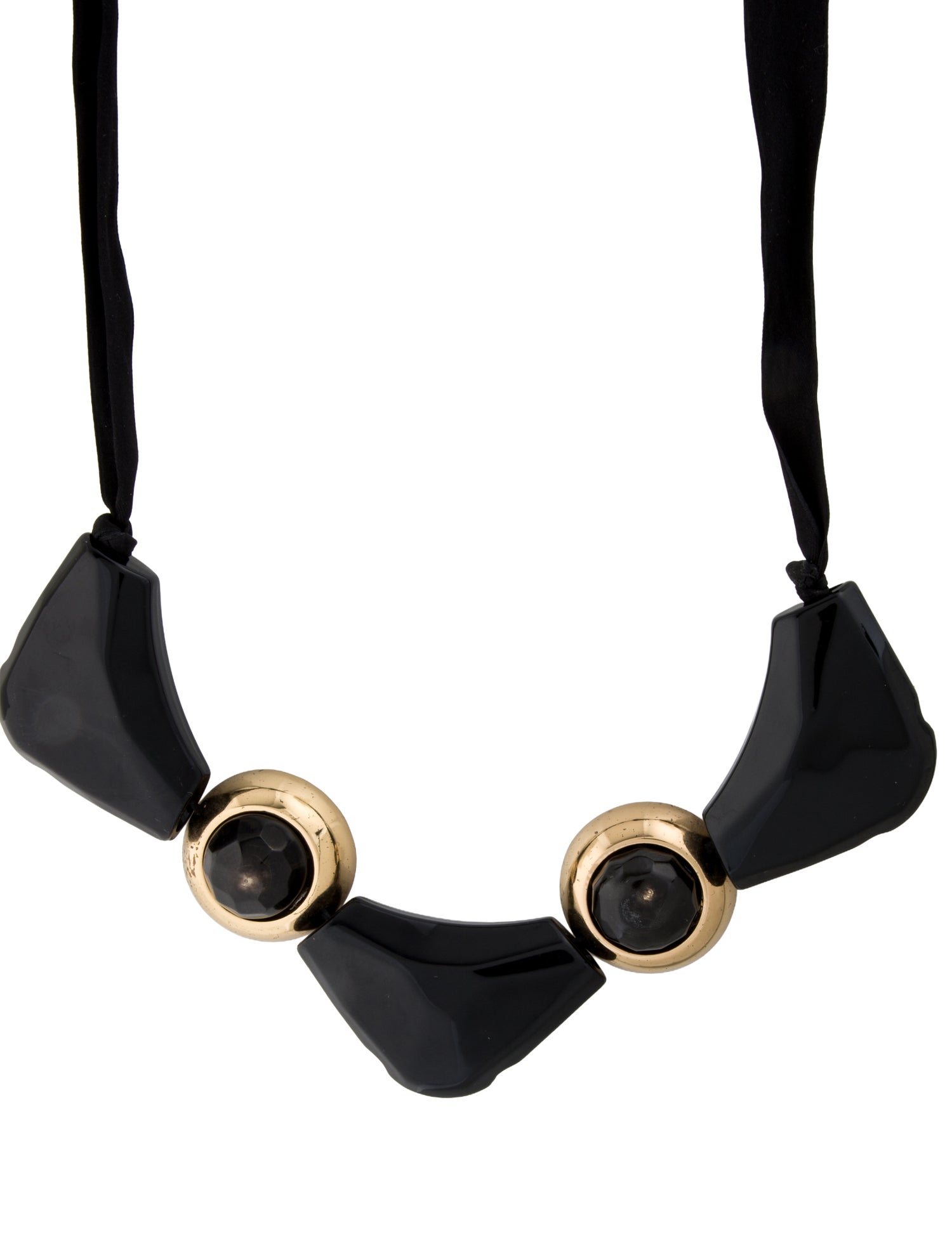 Marni Resin & Ribbon Collar Necklace