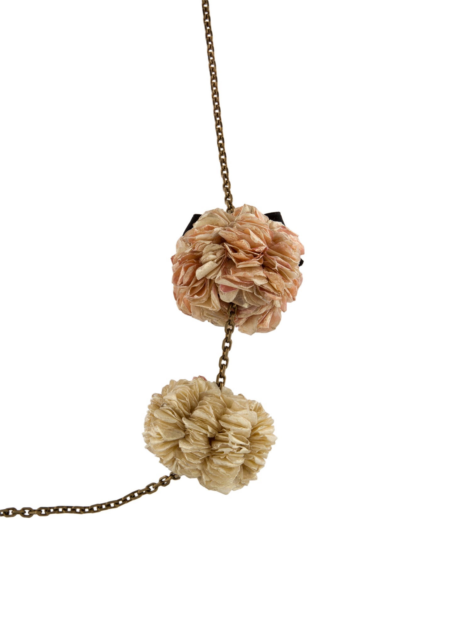 Marni Floral Ribbon Collar Necklace