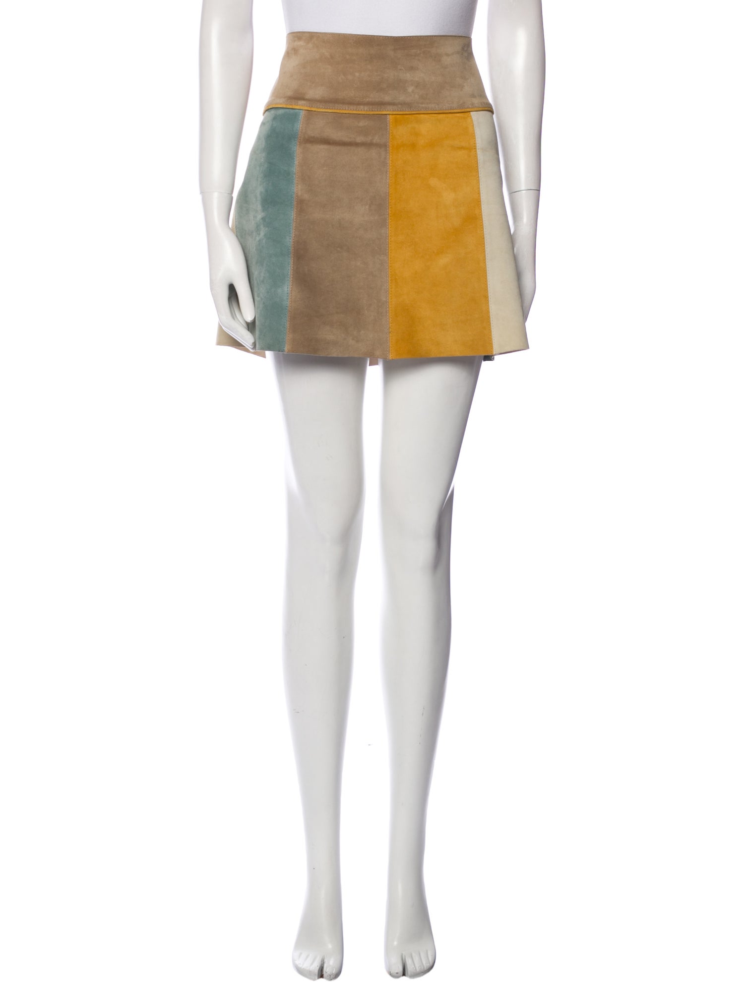 Marni Calf Leather Mini Skirt