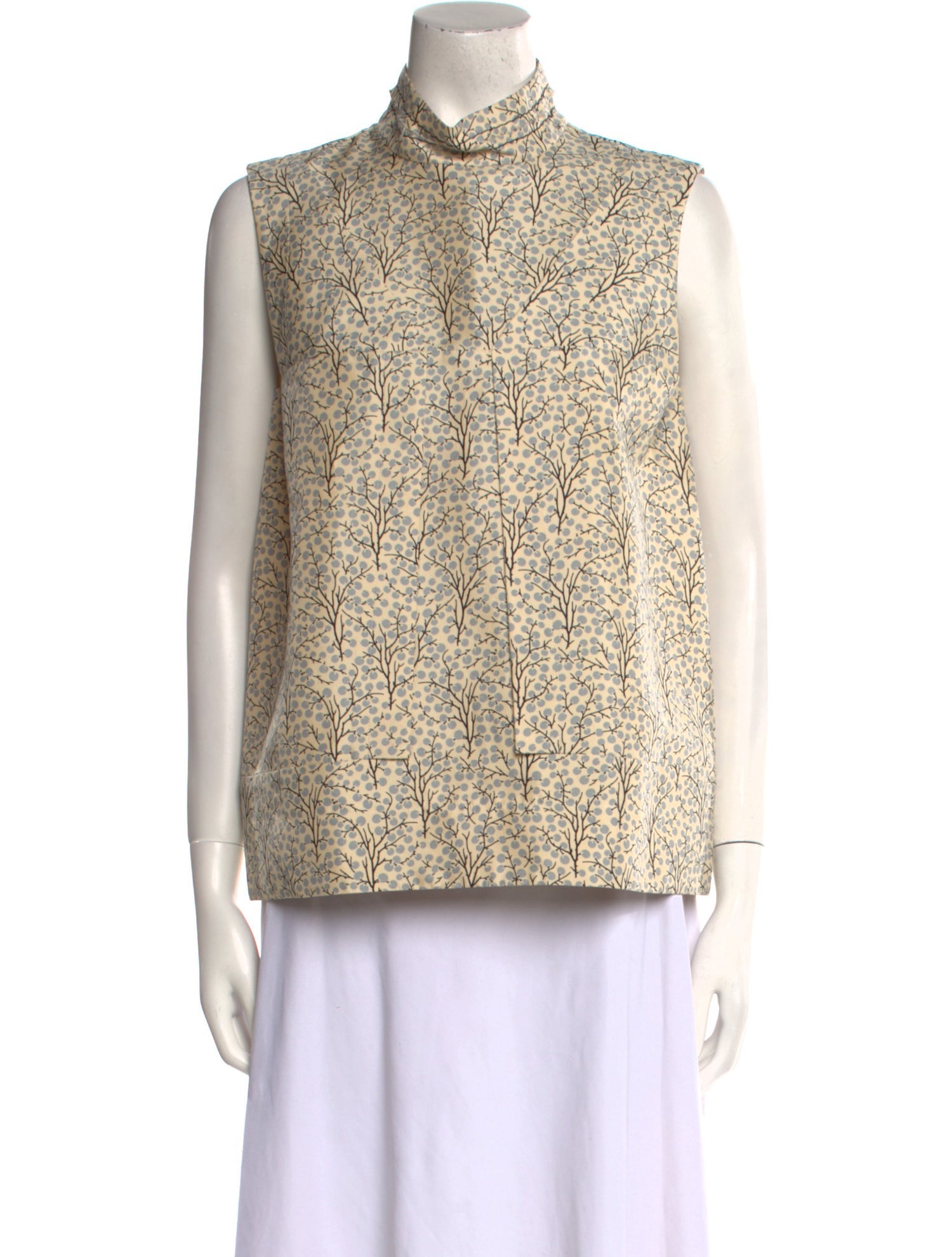 Marni Printed Mock Neck Blouse