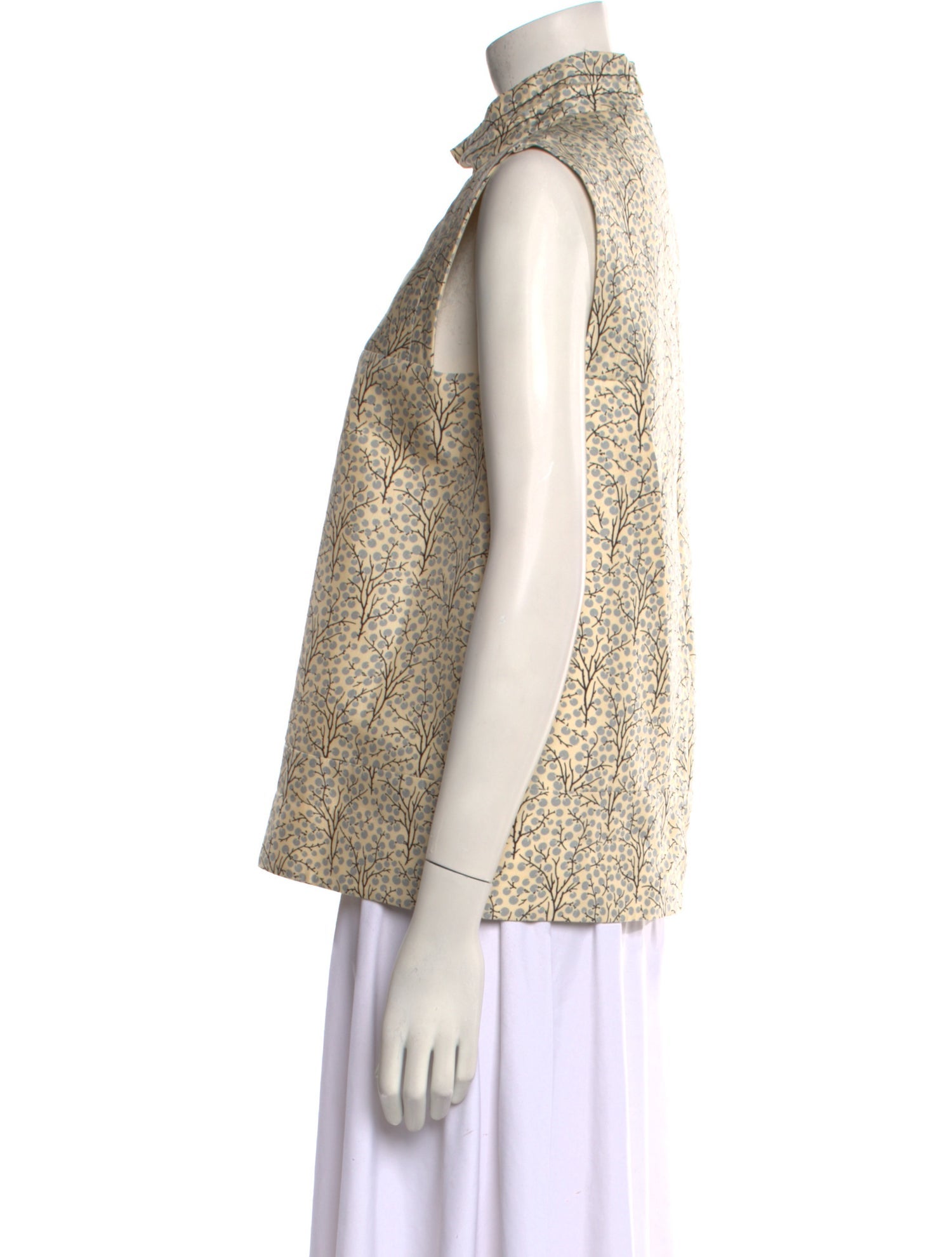 Marni Printed Mock Neck Blouse