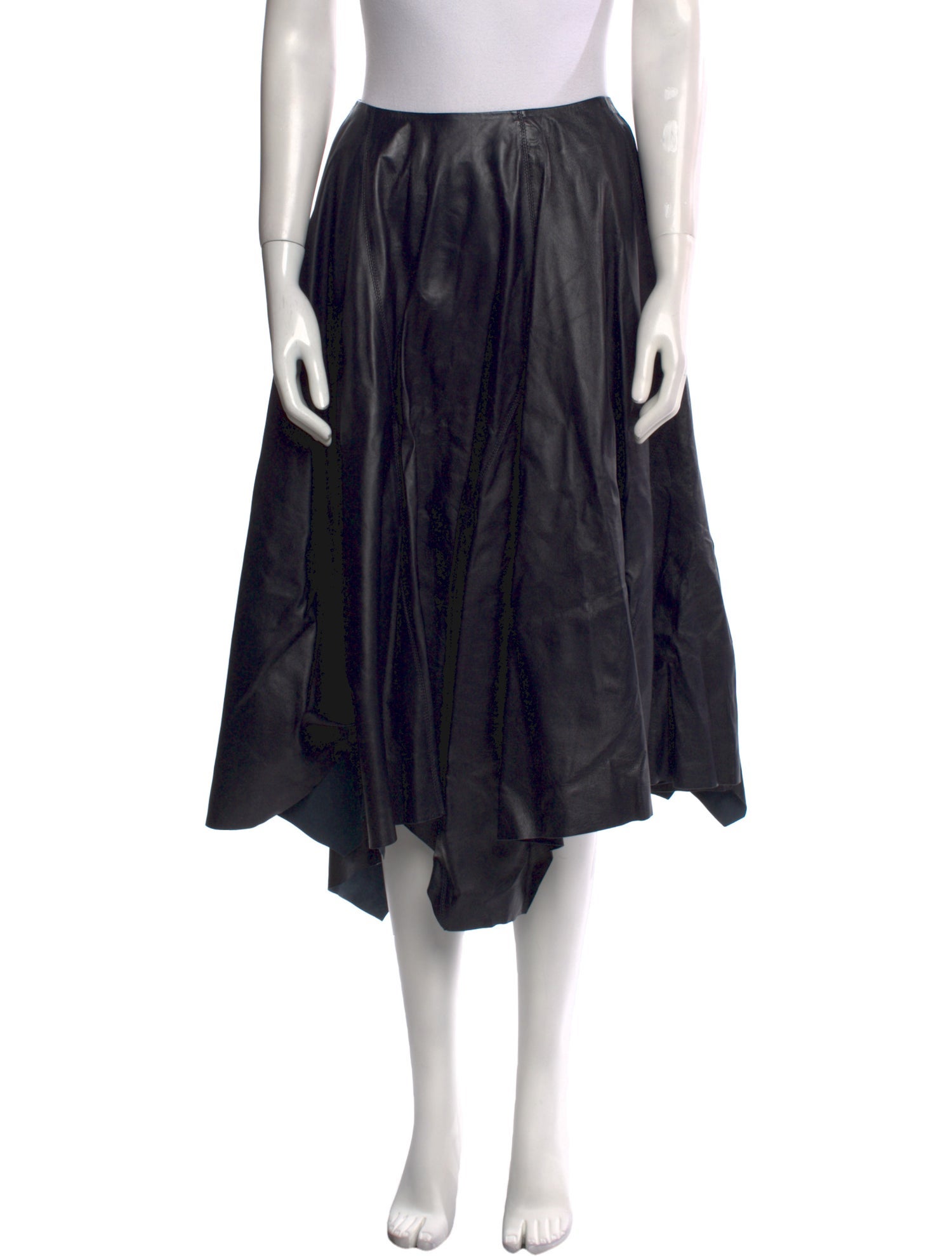 Marni Lamb Leather Midi Length Skirt