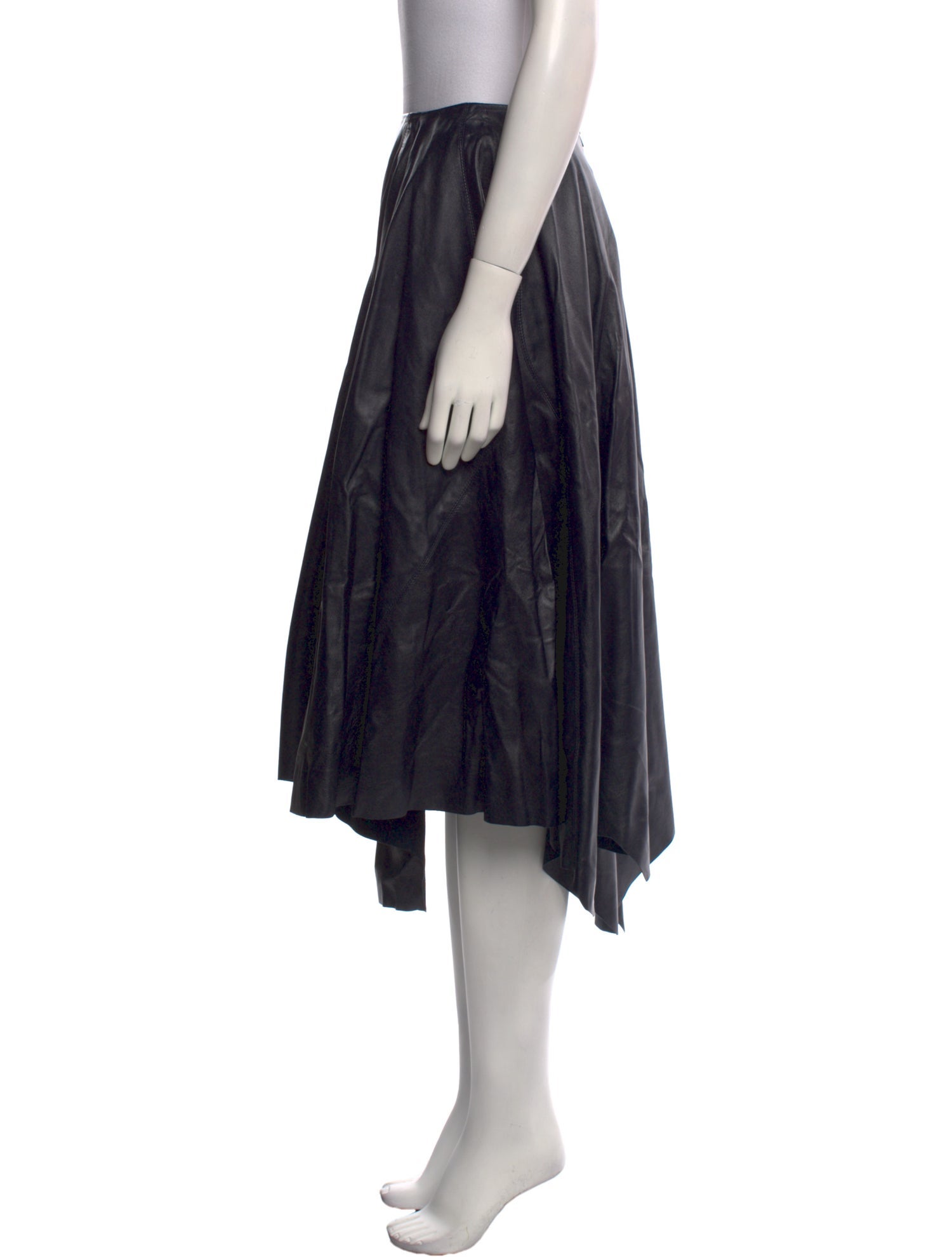 Marni Lamb Leather Midi Length Skirt